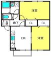 グリーンテラス長野Bの間取り画像