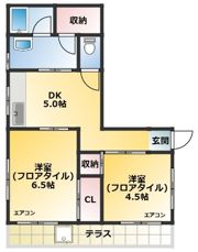 コーポサカネの間取り画像