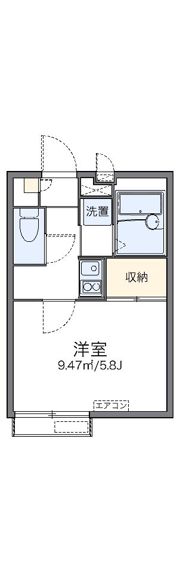 レオパレスPROSPERⅡの間取り画像