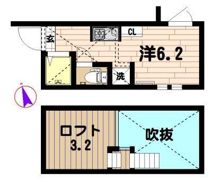 ルームズ高田馬場B棟の間取り画像