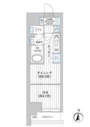ライオンズフォーシア清澄白河の間取り画像