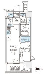 イプセ住吉の間取り画像