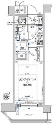 フェルクルールプレスト豊田の間取り画像