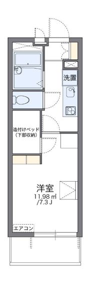 レオパレスMakearrowⅡの間取り画像