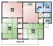 富士ハイツの間取り画像