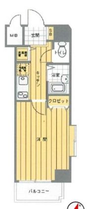 グランド・ガーラ幡ヶ谷Eastの間取り画像