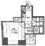 S－RESIDENCE日本橋浜町の間取り画像