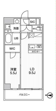 ALTERNA菊川Ⅱの間取り画像