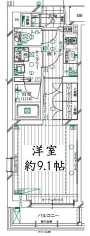 レガリス明大前の間取り画像