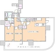 HARUMI FLAG SUN VILLAGE T棟の間取り画像