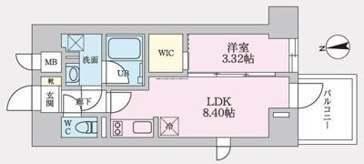 タスキプライムテラス後楽園の間取り画像