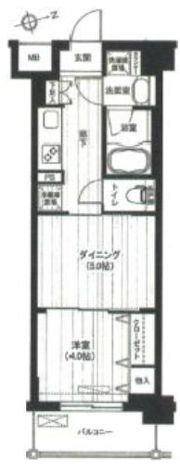日神デュオステージ六郷土手の間取り画像