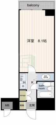 ライオンズマンション日本橋の間取り画像