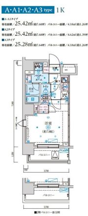 リヴシティ森下駅前の間取り画像