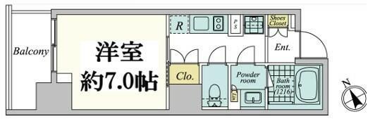 クレストコート中野の間取り画像