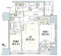フレンシア築地の間取り画像
