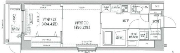 ティモーネグランデ押上イーストの間取り画像