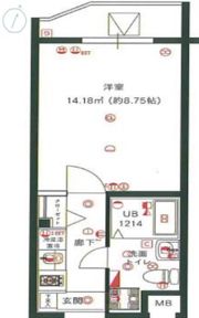 LUMEED飯田橋の間取り画像