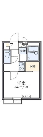 レオパレスメゾン錦の間取り画像