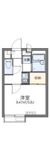 レオパレスメゾン錦の間取り画像