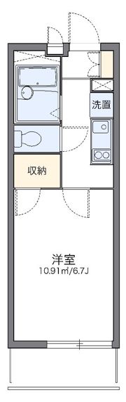 レオパレス万平の間取り画像