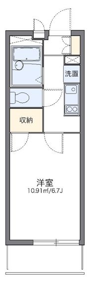 レオパレス万平の間取り画像
