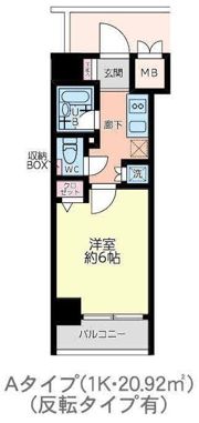 グランダジュール八丁堀の間取り画像