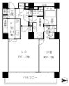 リバーポイントタワーの間取り画像