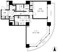 リバーポイントタワーの間取り画像