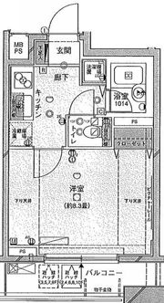 ウィンシティ上野タワーの間取り画像