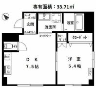 戸山コーポの間取り画像