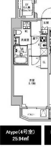 S-RESIDENCE両国parksideの間取り画像
