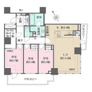 ザ・パークハウス三田ガーデン タワー棟の間取り画像