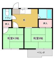 前谷コーポの間取り画像