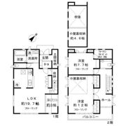 鴻巣市大間4丁目戸建の間取り画像