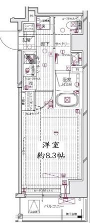 レガリス清澄白河ブロッサムの間取り画像