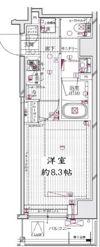 レガリス清澄白河ブロッサムの間取り画像