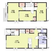 中野島6丁目戸建10号棟の間取り画像