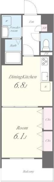 ライツ福助の間取り画像