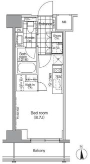 パークハビオ秋葉原の間取り画像