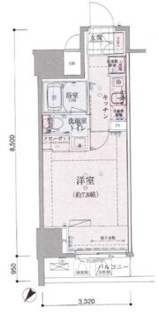 リヴシティ日本橋ネクステシアの間取り画像