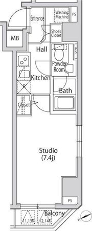 Casa Splendido Toranomon Estの間取り画像