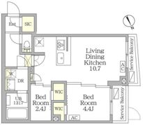 アジールコート後楽園の間取り画像