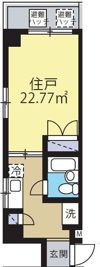 ハナブサマンションの間取り画像