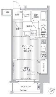 ワイズ柳橋の間取り画像