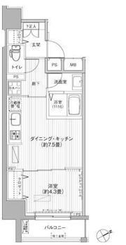 ワイズ柳橋の間取り画像