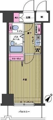 トーシンフェニックス日本橋三越前 （禁煙）の間取り画像