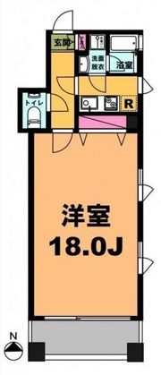 月村マンションNo．27の間取り画像