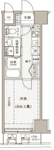 アヴァンティーク銀座2丁目弐番館（禁煙）の間取り画像