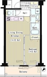 PRIME URBAN 東中野 COURTの間取り画像